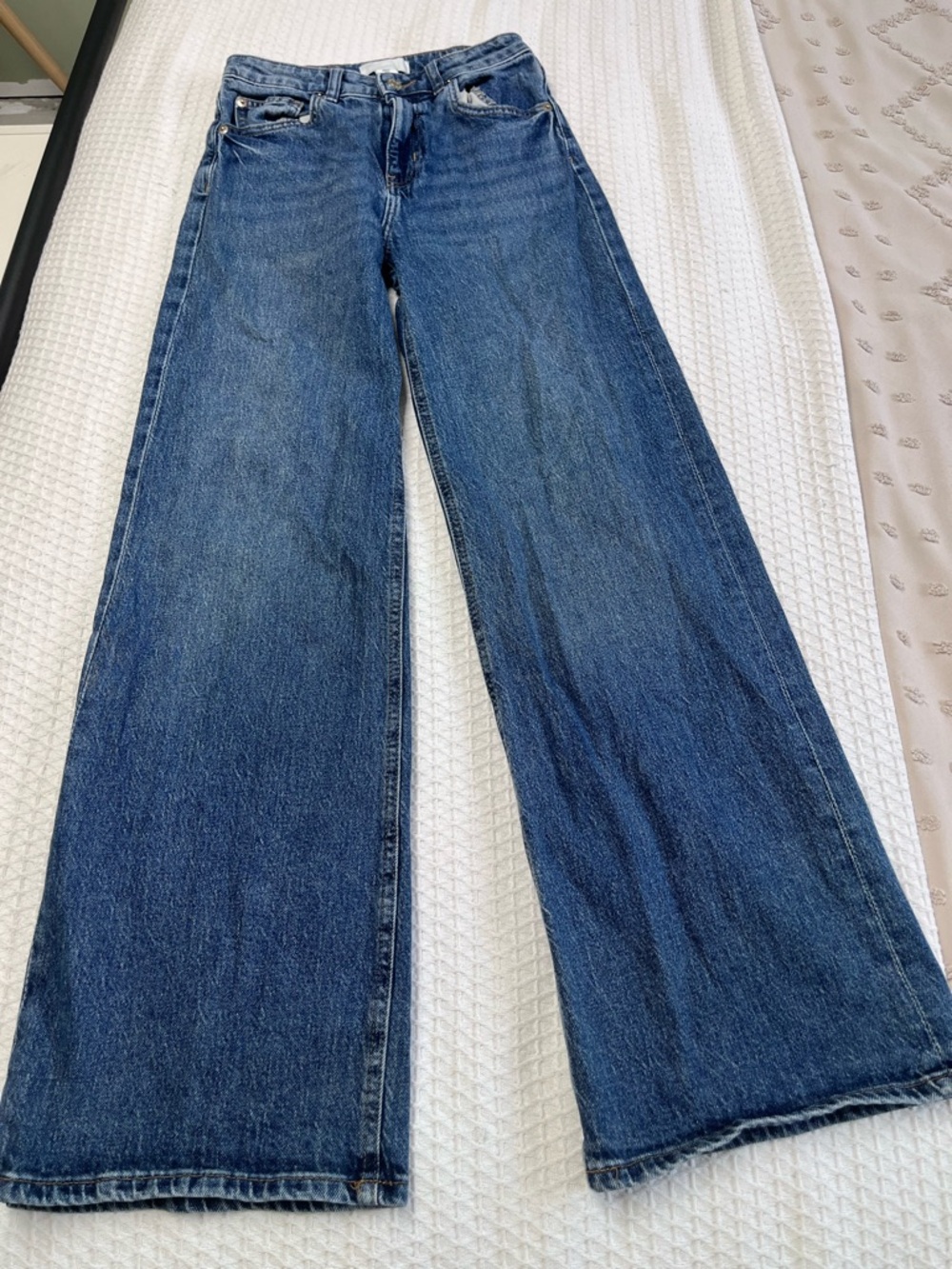 Wide Leg Women's Jeans in Blue